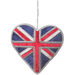 Union Jack Sparkly Heart