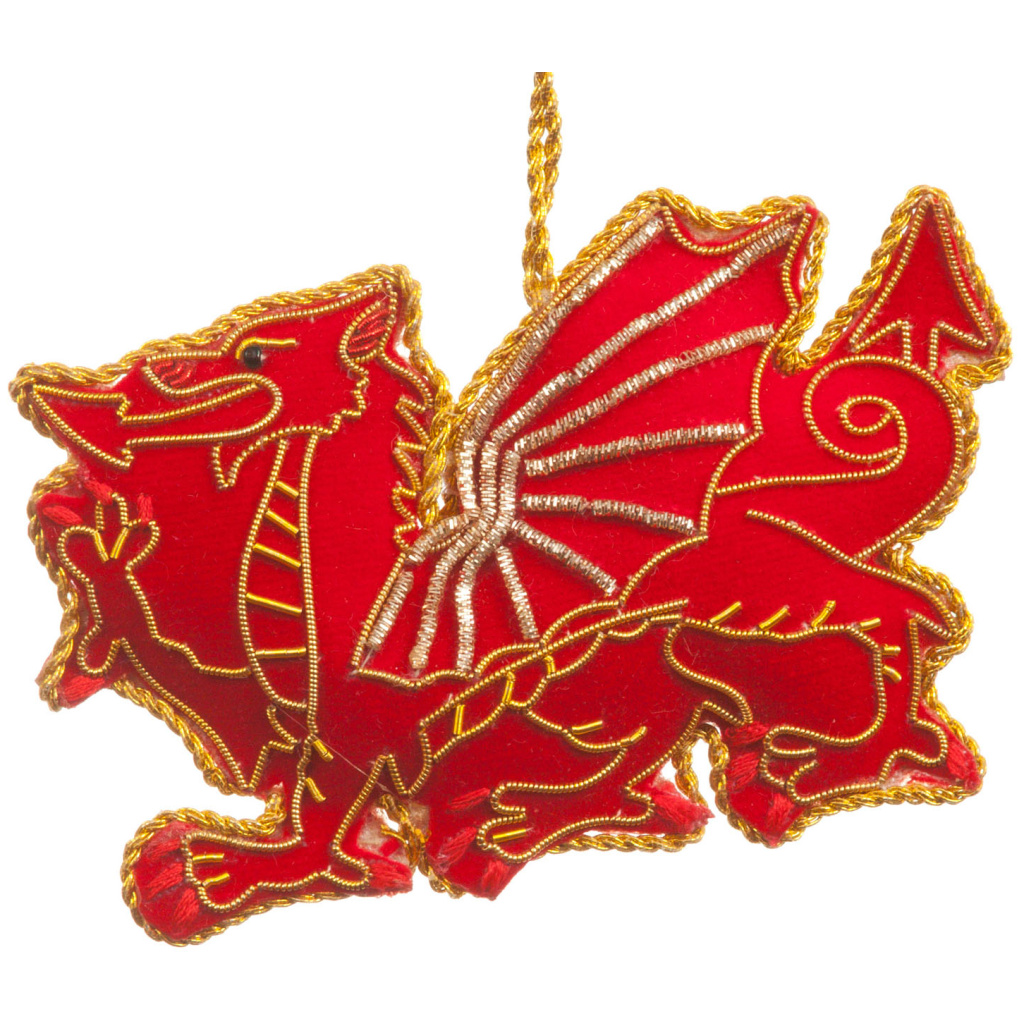 Red and Gold Welsh Dragon Christmas Company